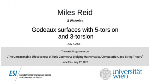 Preview of Miles Reid - Godeaux surfaces with 5-torsion and 3-torsion