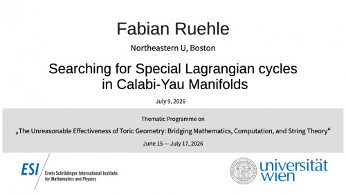 Preview of Fabian Ruehle - Searching for Special Lagrangian cycles in Calabi-Yau Manifolds