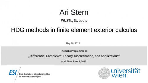 Preview of Ari Stern - HDG methods in finite element exterior calculus
