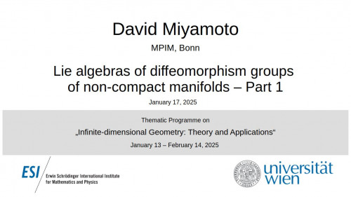 Preview of David Miyamoto - Lie algebras of diffeomorphism groups of non-compact manifolds