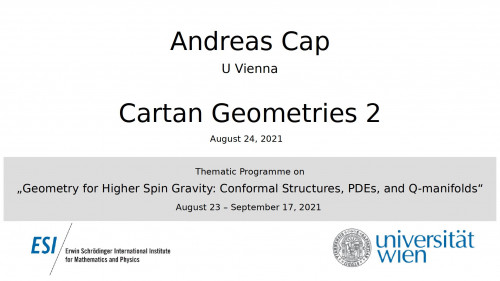 Preview of Andreas Cap - Cartan geometries 2