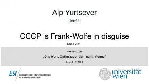 Preview of Alp Yurtsever - CCCP is Frank-Wolfe in disguise