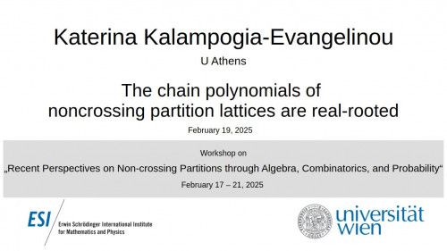Preview of Katerina Kalampogia-Evangelinou - The chain polynomials of noncrossing partition lattices are real-rooted
