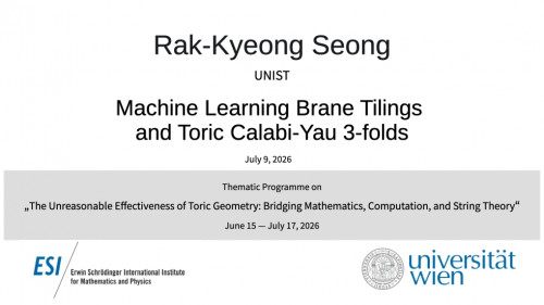 Preview of Rak-Kyeong Seong - Machine Learning Brane Tilings and Toric Calabi-Yau 3-folds