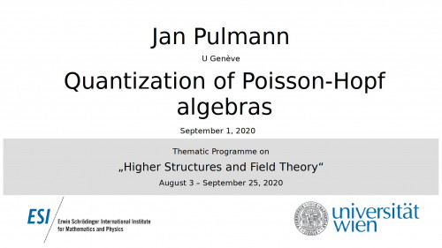 Preview of Jan Pulmann - Quantization of Poisson-Hopf algebras