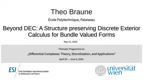 Preview of Theo Braune - Beyond DEC: A Structure preserving Discrete Exterior Calculus for Bundle Valued Forms
