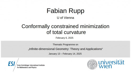 Preview of Fabian Rupp - Conformally constrained minimization of total curvature