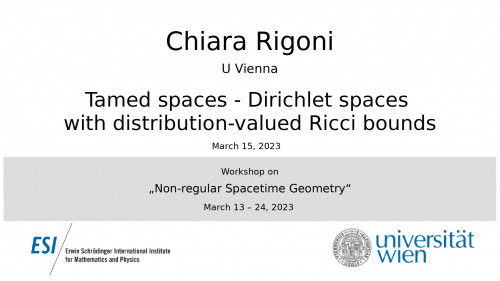 Preview of Chiara Rigoni - Tamed spaces - Dirichlet spaces with distribution-valued Ricci bounds