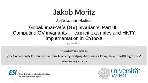 Preview of Jakob Moritz - Gopakumar-Vafa (GV) invariants, Part III: Computing GV-invariants — explicit examples and HKTY implementation in CYtools