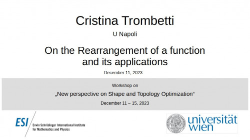 Preview of Cristina Trombetti - On the Rearrangement of a function  and its applications