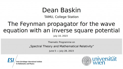 Preview of Dean Baskin - The Feynman propagator for the wave equation with an inverse square potential