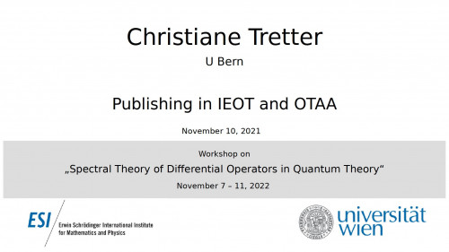 Preview of Christiane Tretter - Publishing in IEOT and OTAA