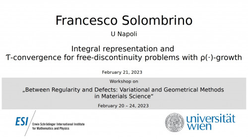 Preview of Francesco Solombrino - Integral representation and T-convergence for free-discontinuity problems with p (.)-growth