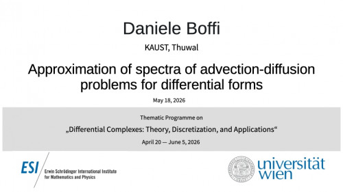 Preview of Daniele Boffi - Approximation of spectra of advection-diffusion problems for differential forms