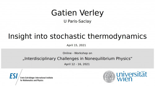 Preview of Insight into stochastic thermodynamics