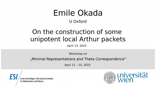 Preview of Emile Okada - On the construction of some unipotent local Arthur packets