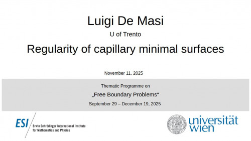Preview of Luigi De Masi - Regularity of capillary minimal surfaces