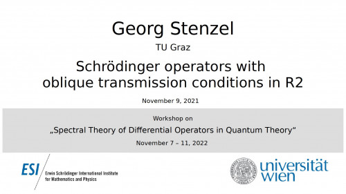 Preview of Georg Stenzel - Schrödinger operators with oblique transmission conditions in R2