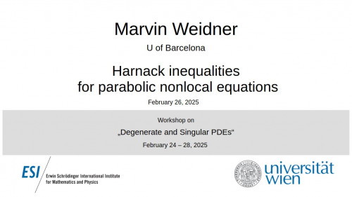 Preview of Marvin Weidner - Harnack inequalities for parabolic nonlocal equations