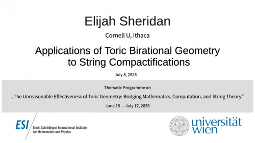 Preview of Elijah Sheridan - Applications of Toric Birational Geometry to String Compactifications